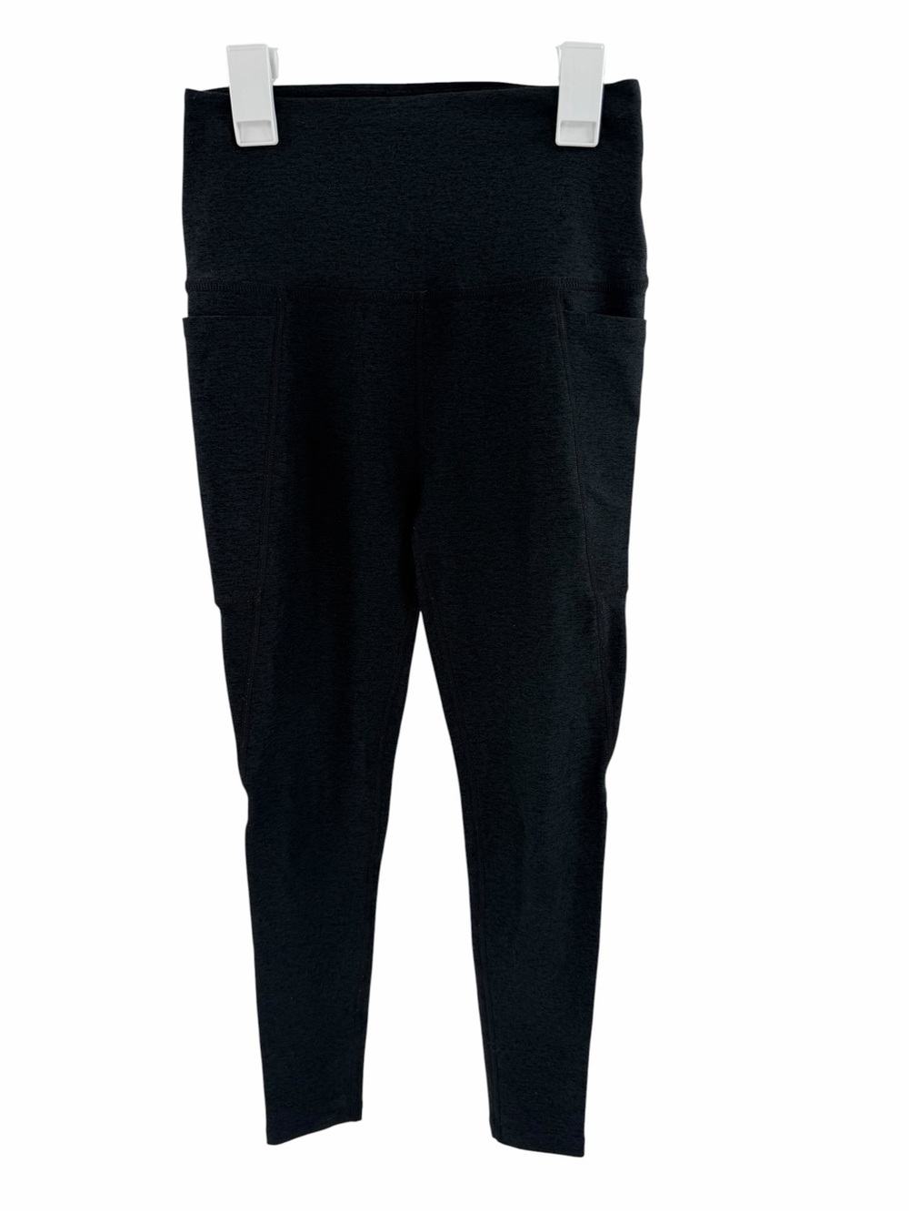 Beyond Yoga Dark Gray Heathered Pocket Leggings‎ Medium 24”